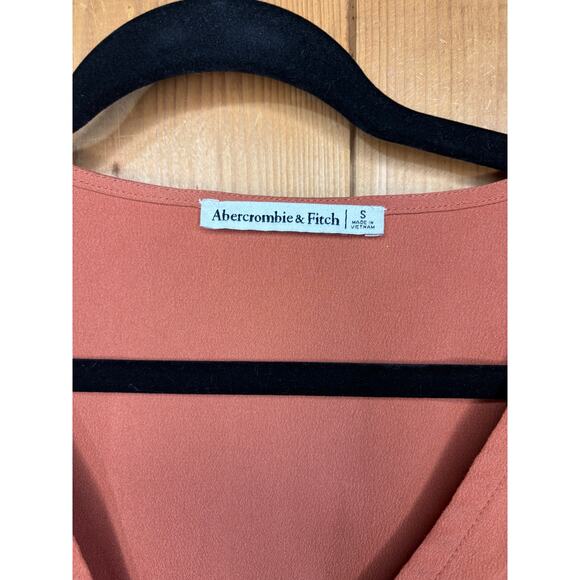 Abercrombie & Fitch Women’s Wrap Dress, Terra Cotta, Size S, EUC - Picture 3 of 4